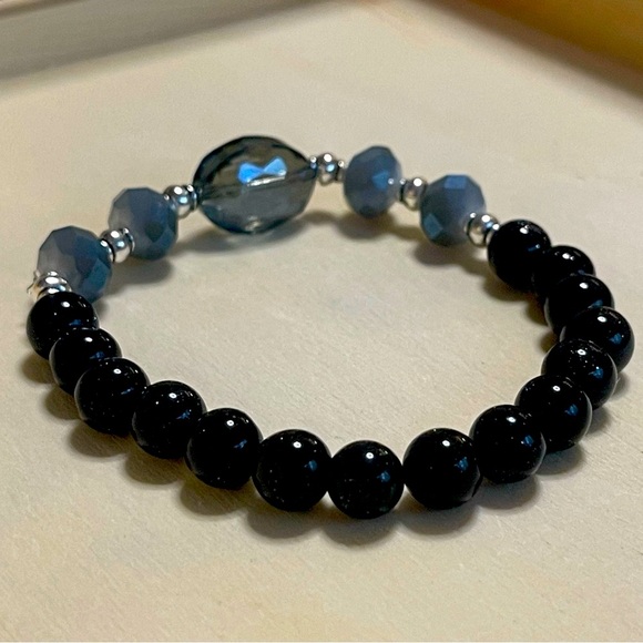 Natural Stone Beads & Crystal beads Bracelet 🍃will arrive in jewelry pouch. - Picture 7 of 7